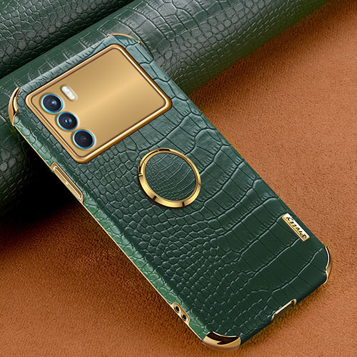 Soft Luxury Leather Snap On Case Cover XD2 for Oppo K9 Pro 5G Green