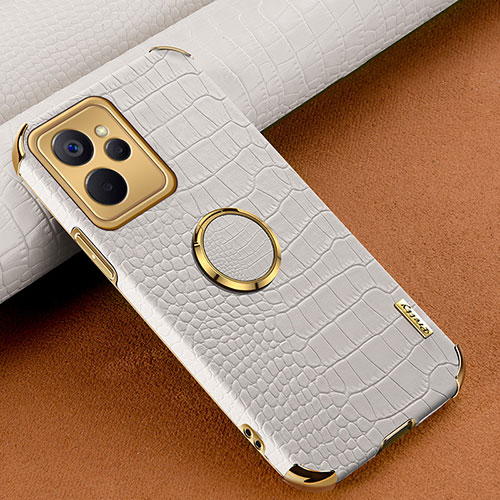 Soft Luxury Leather Snap On Case Cover XD2 for Realme 10T 5G White