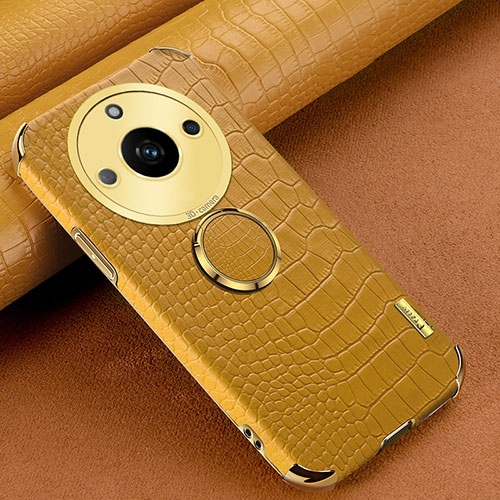 Soft Luxury Leather Snap On Case Cover XD2 for Realme Narzo 60 Pro 5G Yellow