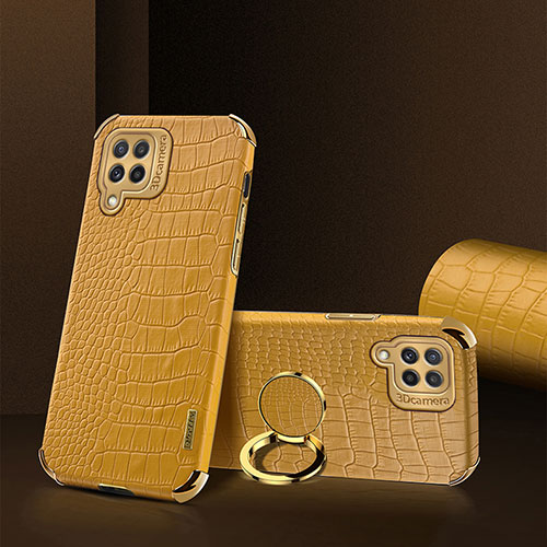 Soft Luxury Leather Snap On Case Cover XD2 for Samsung Galaxy A22 4G Yellow