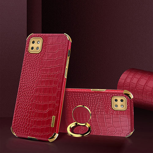 Soft Luxury Leather Snap On Case Cover XD2 for Samsung Galaxy A22s 5G Red