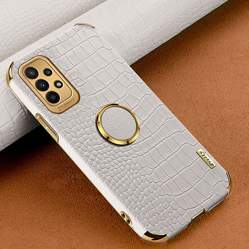 Soft Luxury Leather Snap On Case Cover XD2 for Samsung Galaxy A23 4G White