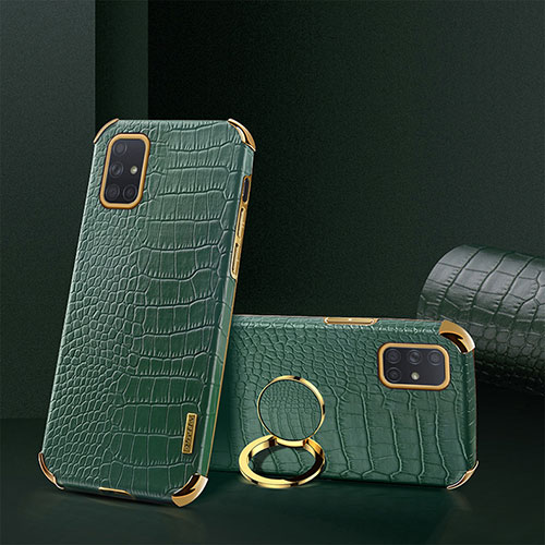 Soft Luxury Leather Snap On Case Cover XD2 for Samsung Galaxy A71 5G Green