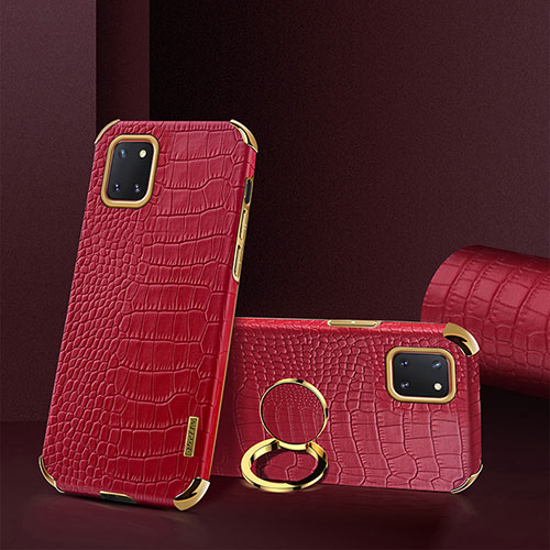 Soft Luxury Leather Snap On Case Cover XD2 for Samsung Galaxy A81 Red