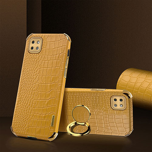 Soft Luxury Leather Snap On Case Cover XD2 for Samsung Galaxy F42 5G Yellow