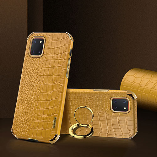 Soft Luxury Leather Snap On Case Cover XD2 for Samsung Galaxy Note 10 Lite Yellow