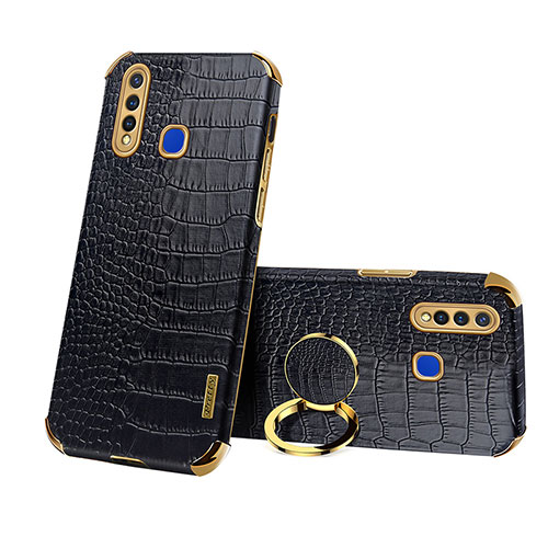 Soft Luxury Leather Snap On Case Cover XD2 for Vivo iQOO U3 4G Black