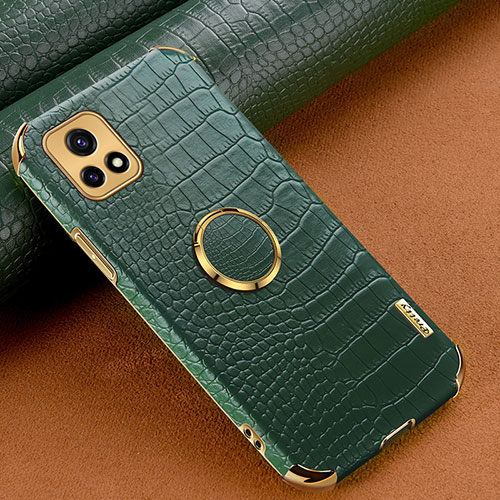 Soft Luxury Leather Snap On Case Cover XD2 for Vivo iQOO U3 5G Green
