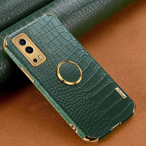 Soft Luxury Leather Snap On Case Cover XD2 for Vivo iQOO Z3 5G Green