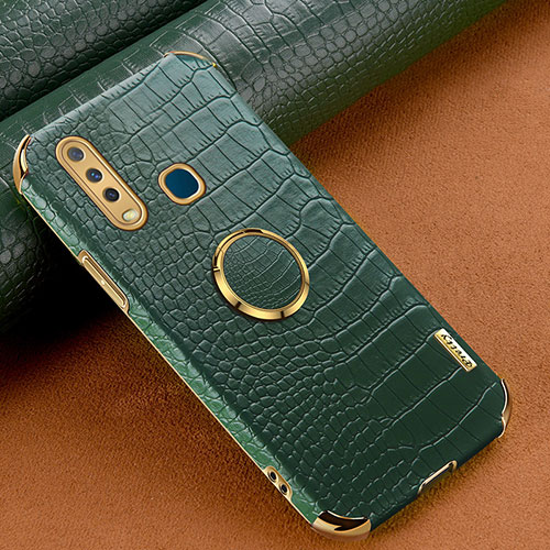 Soft Luxury Leather Snap On Case Cover XD2 for Vivo Y11 Green