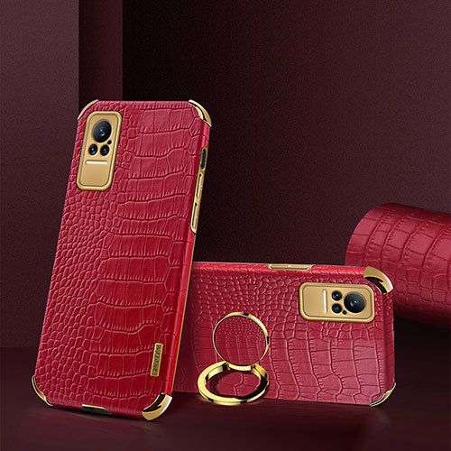 Soft Luxury Leather Snap On Case Cover XD2 for Xiaomi Civi 1S 5G Red