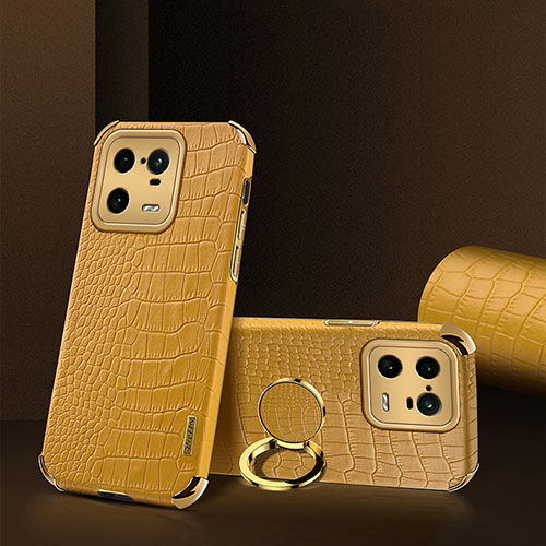 Soft Luxury Leather Snap On Case Cover XD2 for Xiaomi Mi 13 Pro 5G Yellow