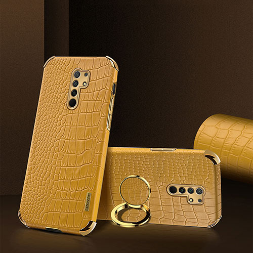 Soft Luxury Leather Snap On Case Cover XD2 for Xiaomi Poco M2 Yellow