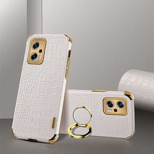 Soft Luxury Leather Snap On Case Cover XD2 for Xiaomi Poco X4 GT 5G White