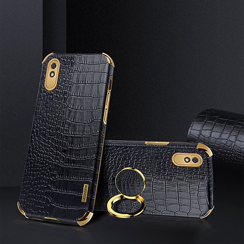 Soft Luxury Leather Snap On Case Cover XD2 for Xiaomi Redmi 9i Black