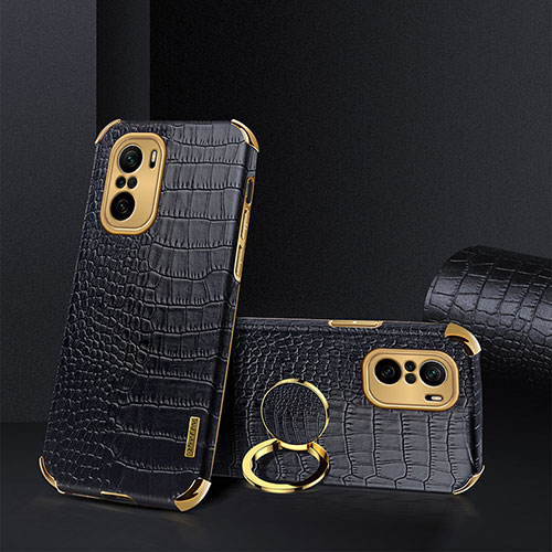 Soft Luxury Leather Snap On Case Cover XD2 for Xiaomi Redmi K40 Pro 5G Black