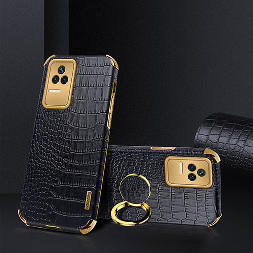 Soft Luxury Leather Snap On Case Cover XD2 for Xiaomi Redmi K50 5G Black