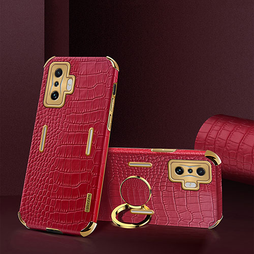 Soft Luxury Leather Snap On Case Cover XD2 for Xiaomi Redmi K50 Gaming 5G Red