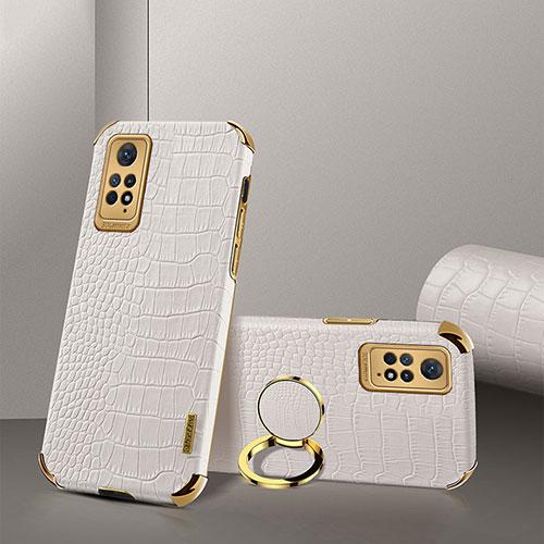 Soft Luxury Leather Snap On Case Cover XD2 for Xiaomi Redmi Note 11 Pro 5G White