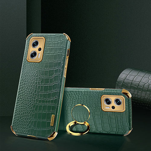 Soft Luxury Leather Snap On Case Cover XD2 for Xiaomi Redmi Note 11T Pro+ Plus 5G Green