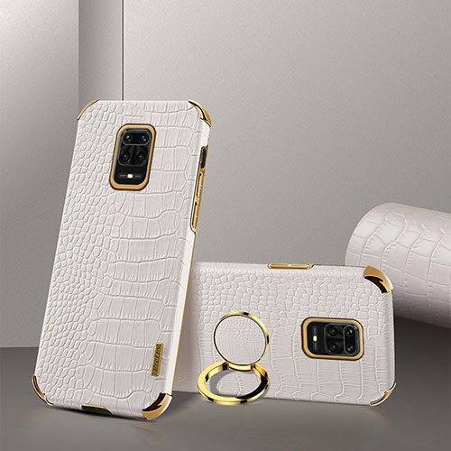 Soft Luxury Leather Snap On Case Cover XD2 for Xiaomi Redmi Note 9S White