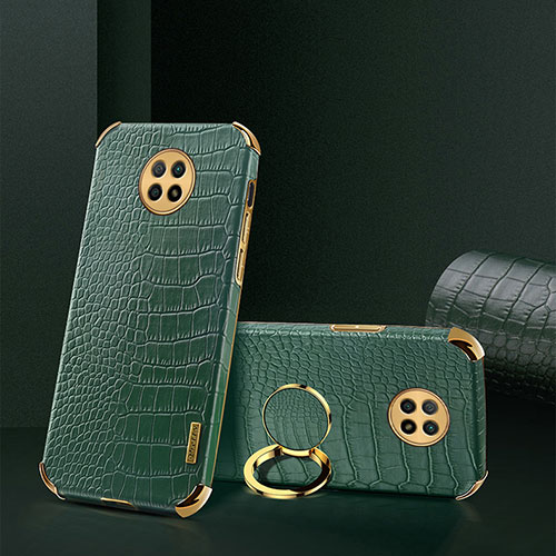 Soft Luxury Leather Snap On Case Cover XD2 for Xiaomi Redmi Note 9T 5G Green