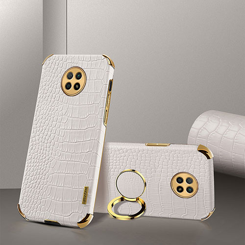 Soft Luxury Leather Snap On Case Cover XD2 for Xiaomi Redmi Note 9T 5G White