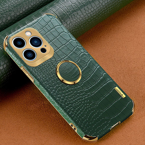 Soft Luxury Leather Snap On Case Cover XD3 for Apple iPhone 16 Pro Green