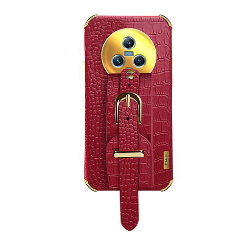 Soft Luxury Leather Snap On Case Cover XD3 for Huawei Honor Magic5 5G Red