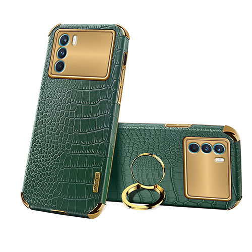 Soft Luxury Leather Snap On Case Cover XD3 for Oppo K9 Pro 5G Green