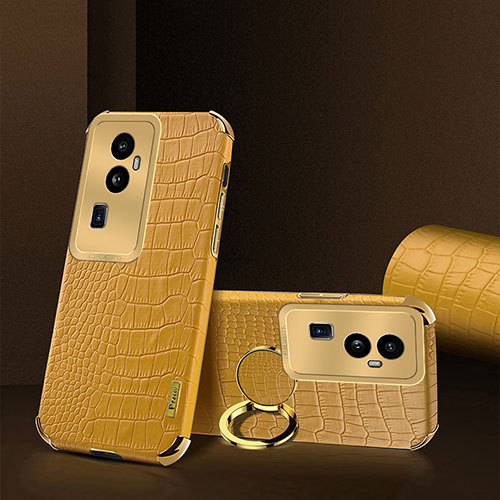 Soft Luxury Leather Snap On Case Cover XD3 for Oppo Reno10 Pro+ Plus 5G Yellow