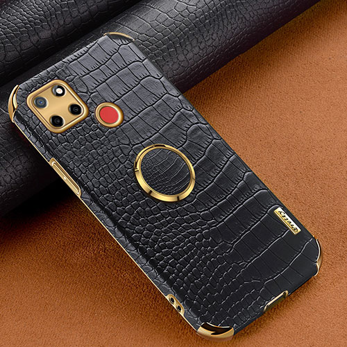 Soft Luxury Leather Snap On Case Cover XD3 for Realme 7i RMX2193 Black