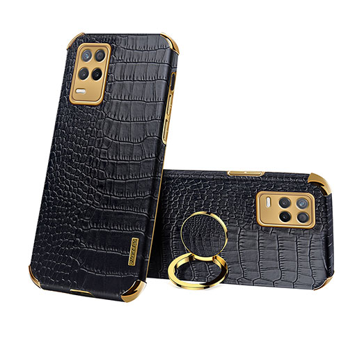 Soft Luxury Leather Snap On Case Cover XD3 for Realme 8 5G Black