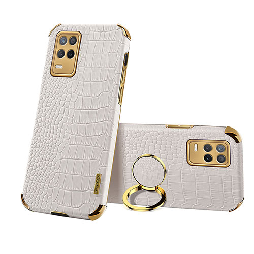 Soft Luxury Leather Snap On Case Cover XD3 for Realme 8s 5G White