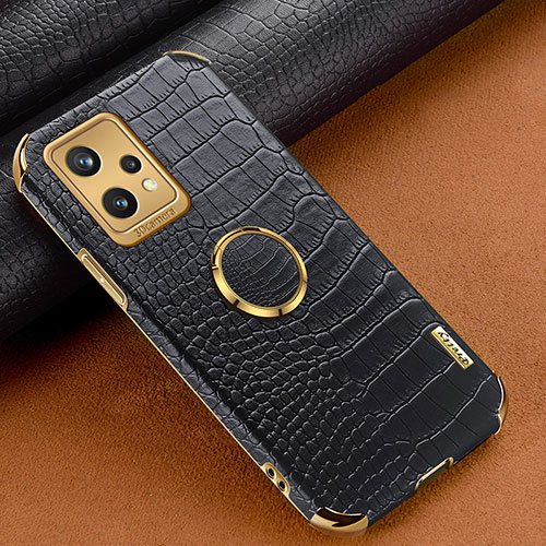 Soft Luxury Leather Snap On Case Cover XD3 for Realme 9 Pro+ Plus 5G Black