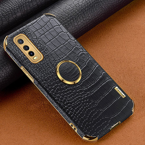 Soft Luxury Leather Snap On Case Cover XD3 for Vivo iQOO U1 Black