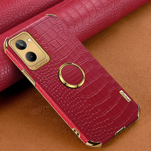 Soft Luxury Leather Snap On Case Cover XD4 for Realme 10 4G Red