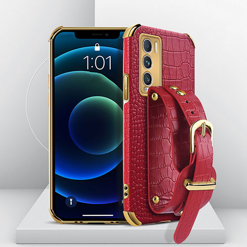 Soft Luxury Leather Snap On Case Cover XD4 for Realme GT Master Explorer 5G Red