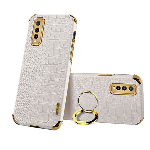 Soft Luxury Leather Snap On Case Cover XD4 for Vivo Y50t White