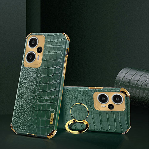 Soft Luxury Leather Snap On Case Cover XD4 for Xiaomi Poco F5 5G Green