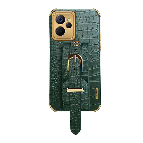 Soft Luxury Leather Snap On Case Cover XD5 for Realme 10 5G Green