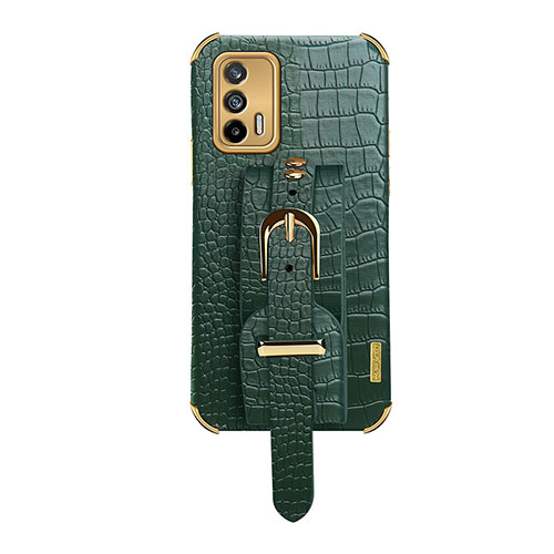 Soft Luxury Leather Snap On Case Cover XD5 for Realme GT 5G Green