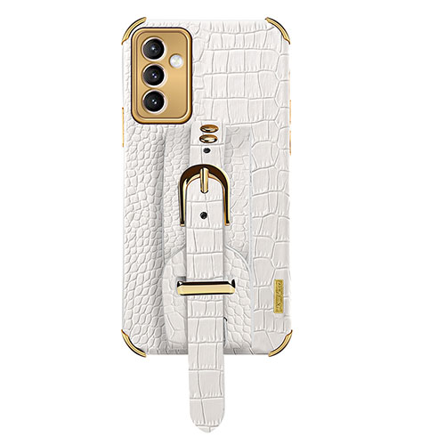 Soft Luxury Leather Snap On Case Cover XD5 for Samsung Galaxy A05s White