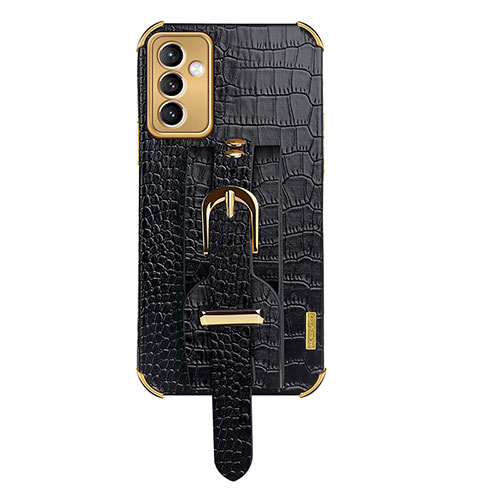 Soft Luxury Leather Snap On Case Cover XD5 for Samsung Galaxy A15 4G Black