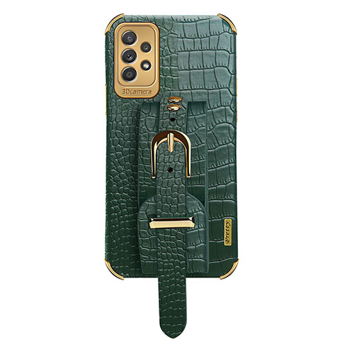 Soft Luxury Leather Snap On Case Cover XD5 for Samsung Galaxy A53 5G Green