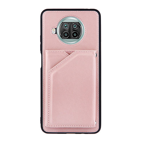 Soft Luxury Leather Snap On Case Cover Y01B for Xiaomi Mi 10i 5G Rose Gold