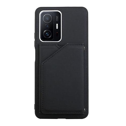 Soft Luxury Leather Snap On Case Cover Y01B for Xiaomi Mi 11T Pro 5G Black