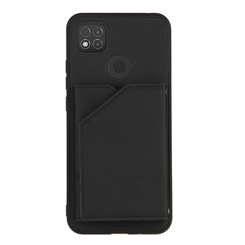 Soft Luxury Leather Snap On Case Cover Y01B for Xiaomi Redmi 10A 4G Black