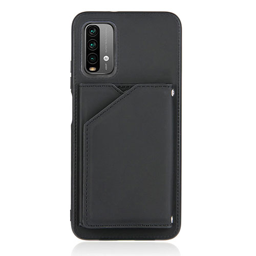 Soft Luxury Leather Snap On Case Cover Y01B for Xiaomi Redmi 9T 4G Black