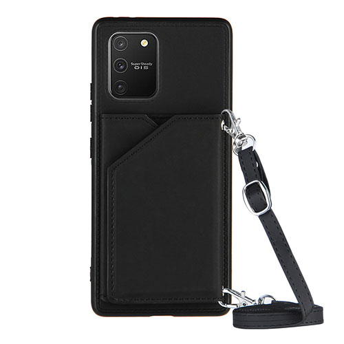 Soft Luxury Leather Snap On Case Cover Y02B for Samsung Galaxy S10 Lite Black